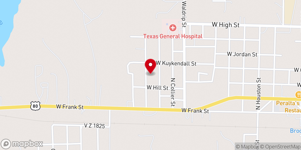 Map showing location of Bible Baptist Church