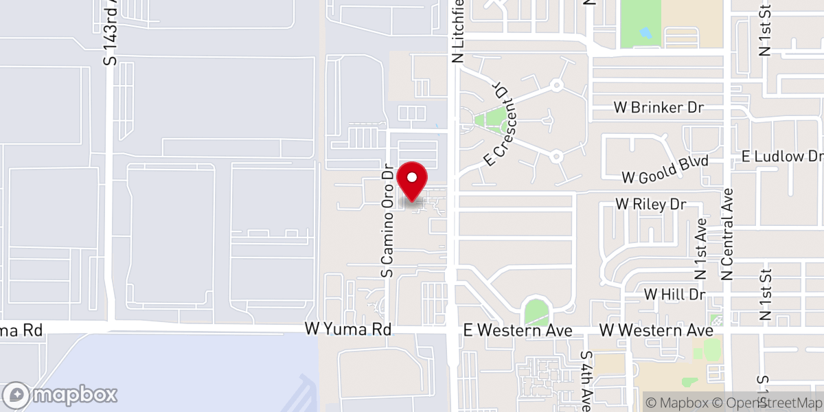 Map showing location of Christ Evangelical Lutheran Church Outreach Program - Food Distribution Center