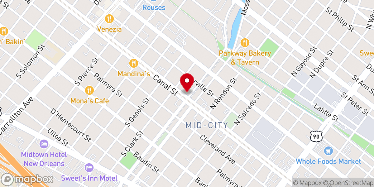Map showing location of First Grace United Methodist Church