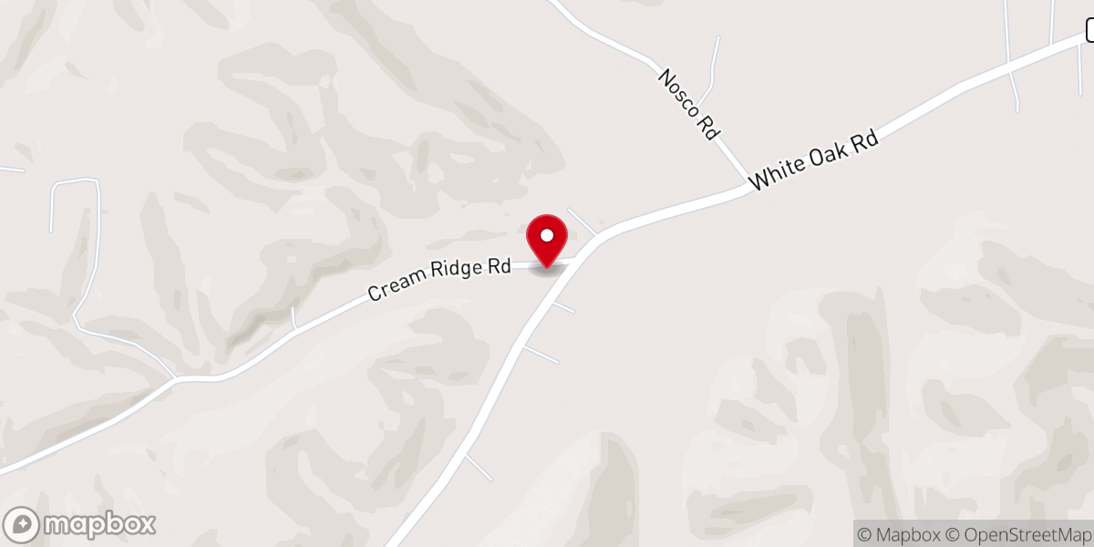 Map showing location of Mt Freeman Baptist Church