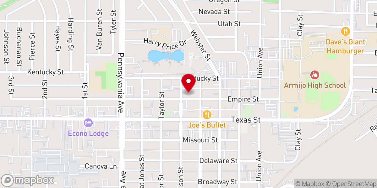 Map showing location of Church of God