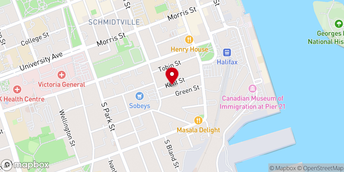 Map showing location of Missionary Bible Church