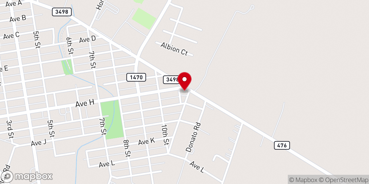 Map showing location of Atascosa First Seventh-day Adventist Church