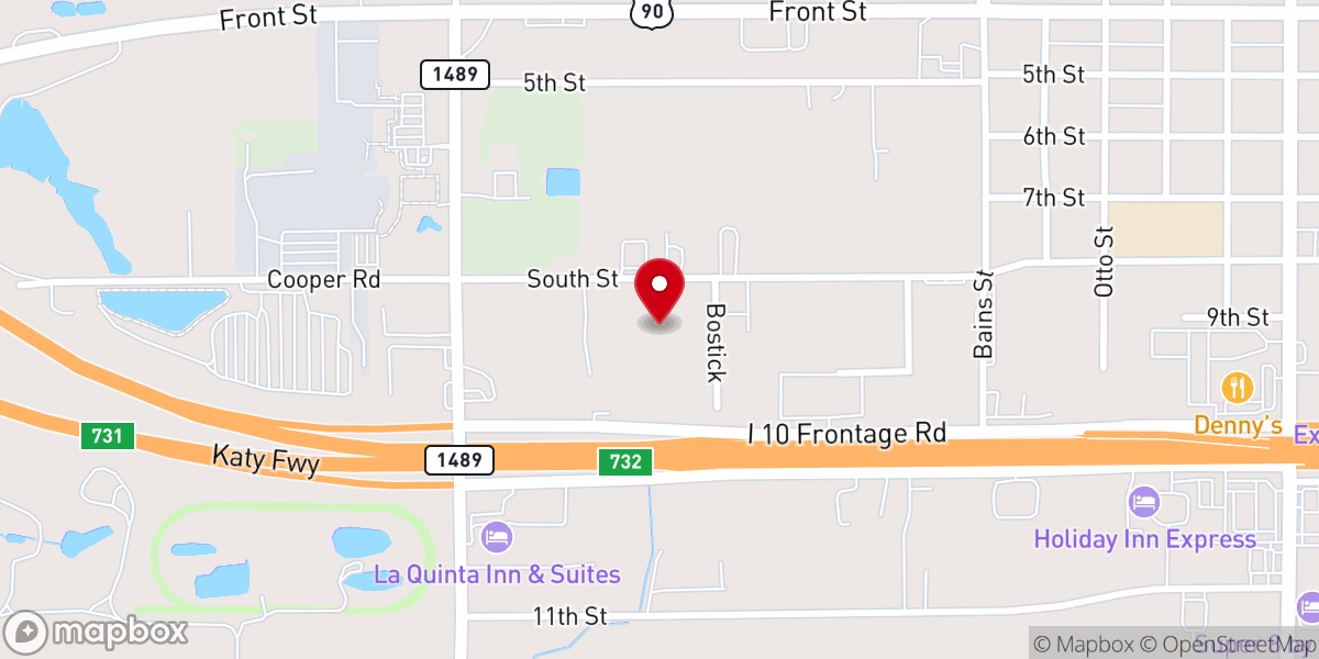 Map showing location of Brookshire Newbirth Ministries