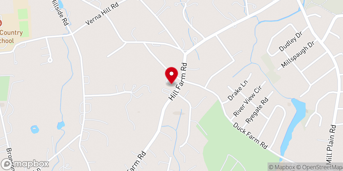 Map showing location of Our Saviour's Lutheran Church
