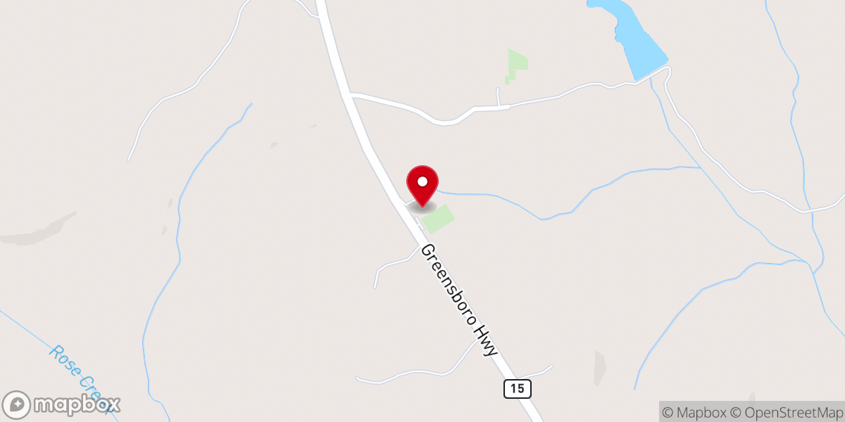 Map showing location of Walnut Grove Baptist Church