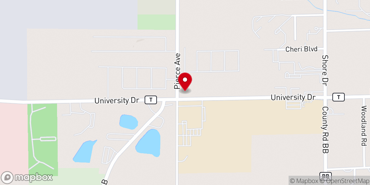 Map showing location of Our Savior's Lutheran Church