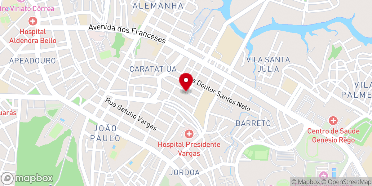 Map showing location of Assembleia de Deus Área 3 - Ivar Saldanha