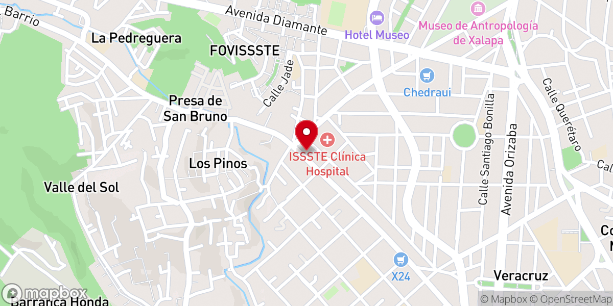Map showing location of Parroquia de San Bruno