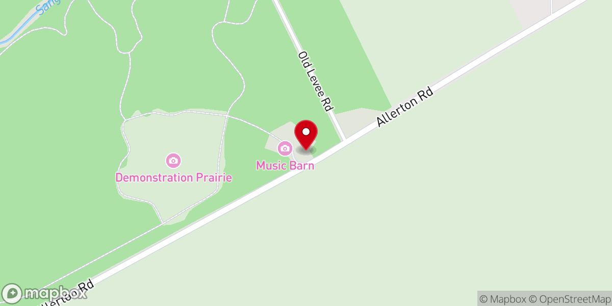 Map showing location of Allerton Music Barn