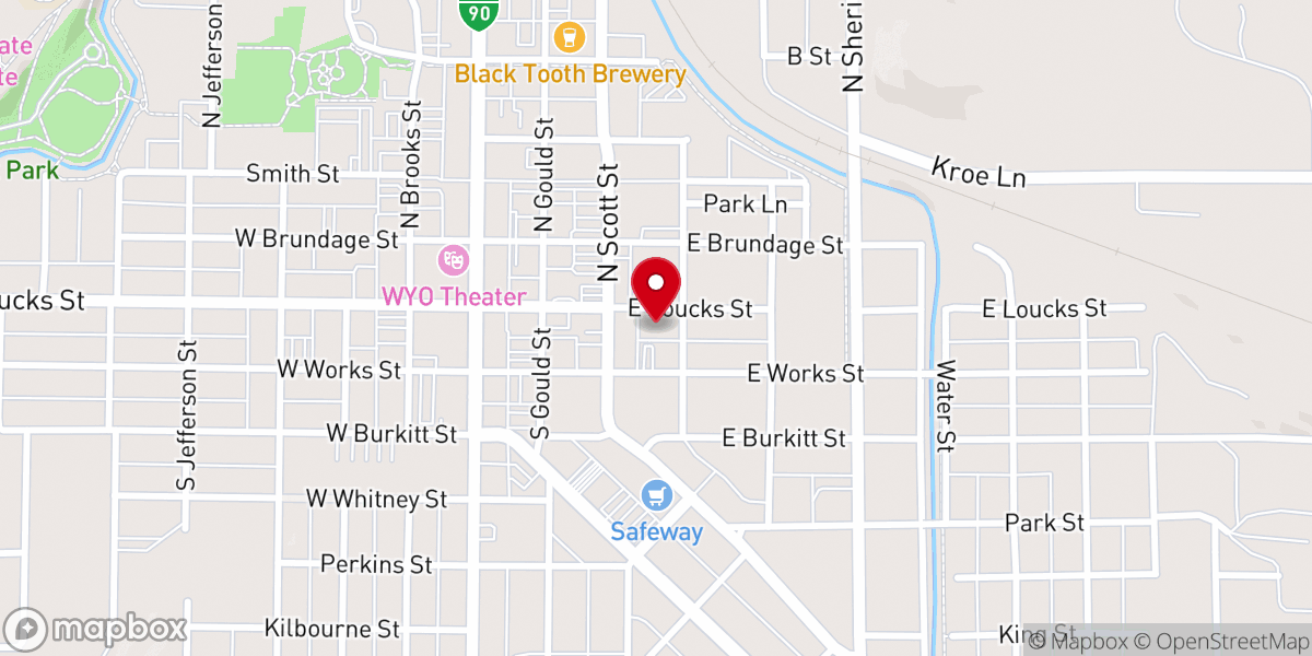 Map showing location of Holy Name Catholic Church