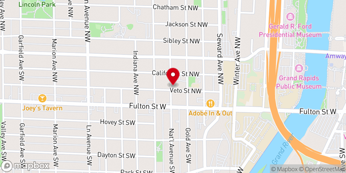 Map showing location of St John Chrysostom Russian Orthodox Church