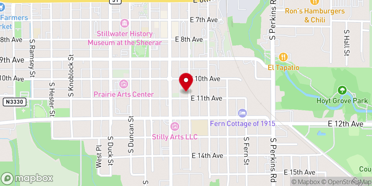Map showing location of First Assembly of God