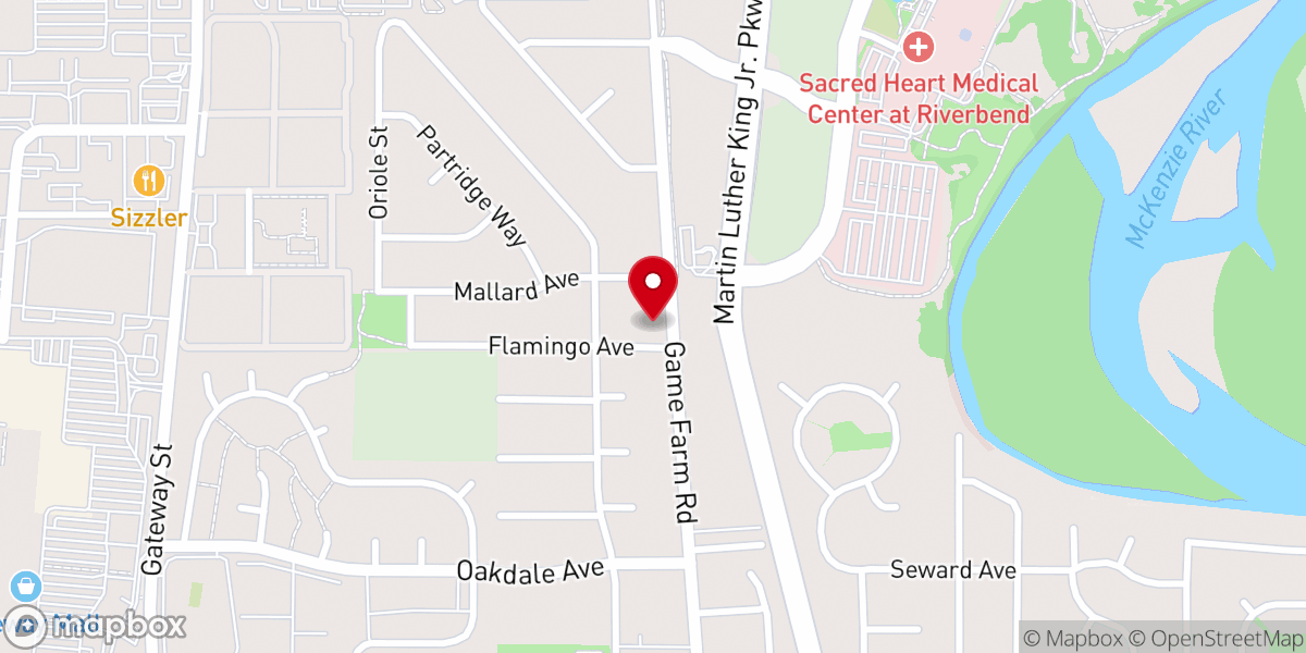 Map showing location of Family of Grace Church (FGC)