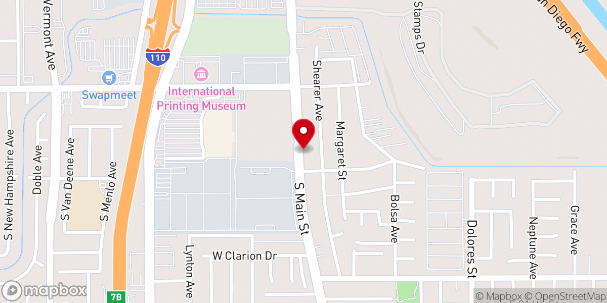 Map showing location of Greater Love Reformed Baptist Church