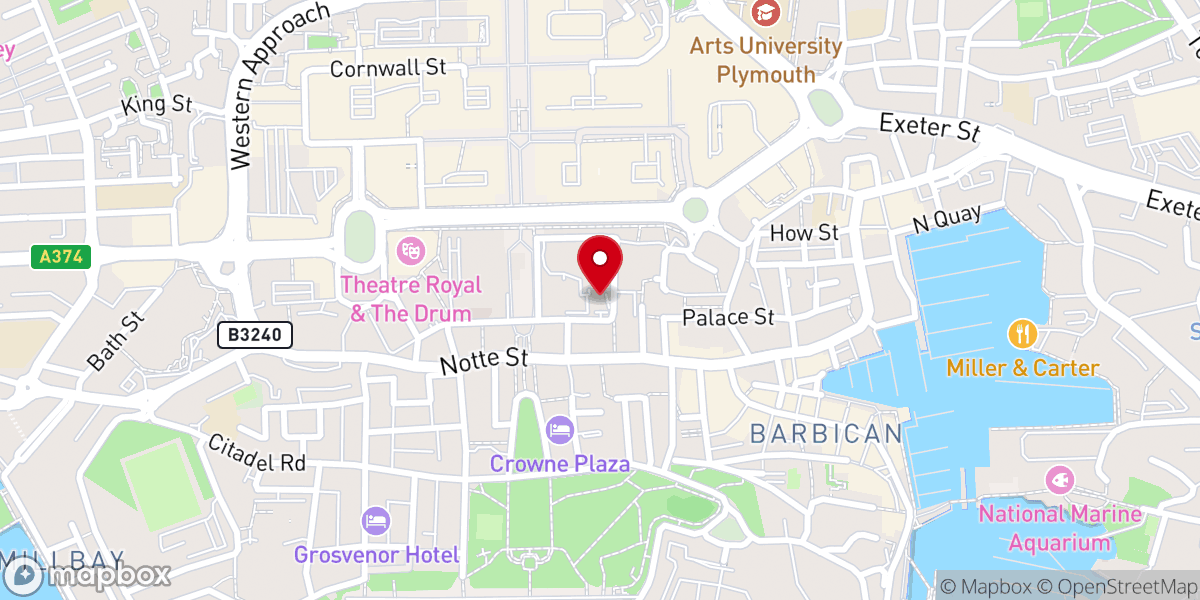 Map showing location of Living Stones Church