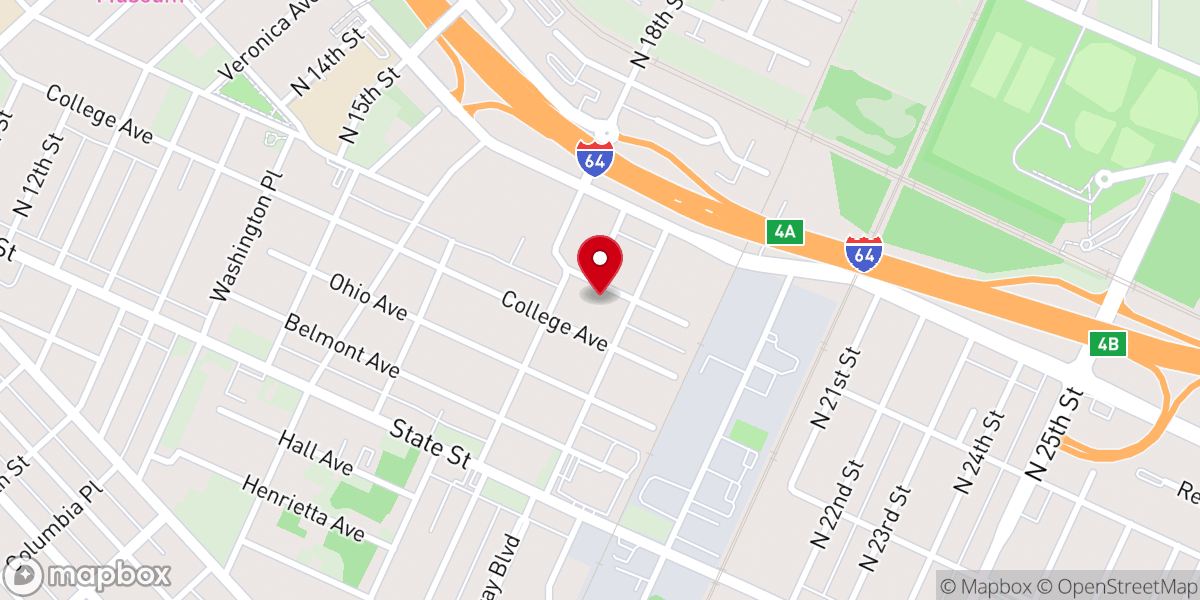 Map showing location of Bread of Life Christian Church