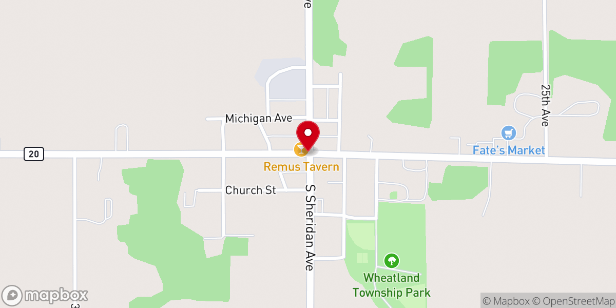 Map showing location of Remus