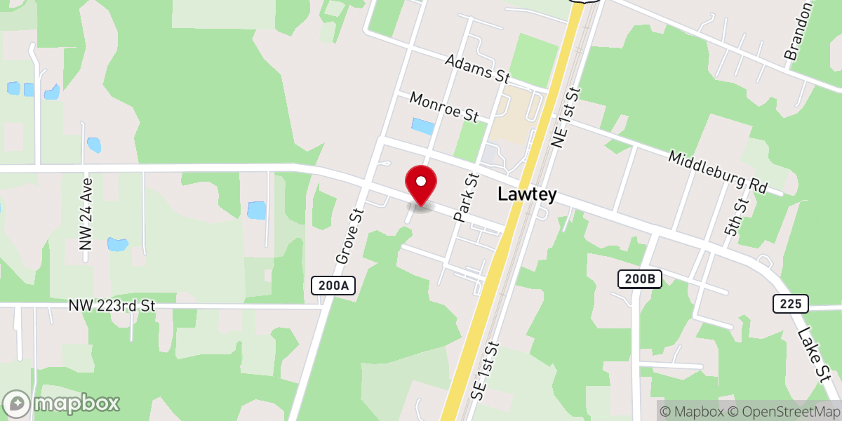 Map showing location of Grace Methodist Church