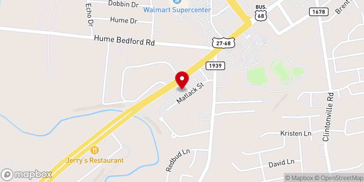 Map showing location of Sonic Drive-In