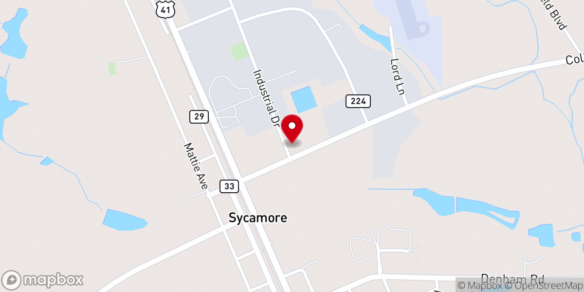 Map showing location of Grace Fellowship Baptist Church