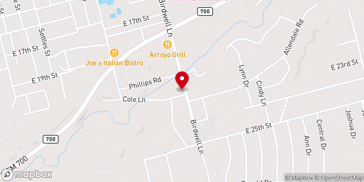 Map showing location of Christ Fellowship Church