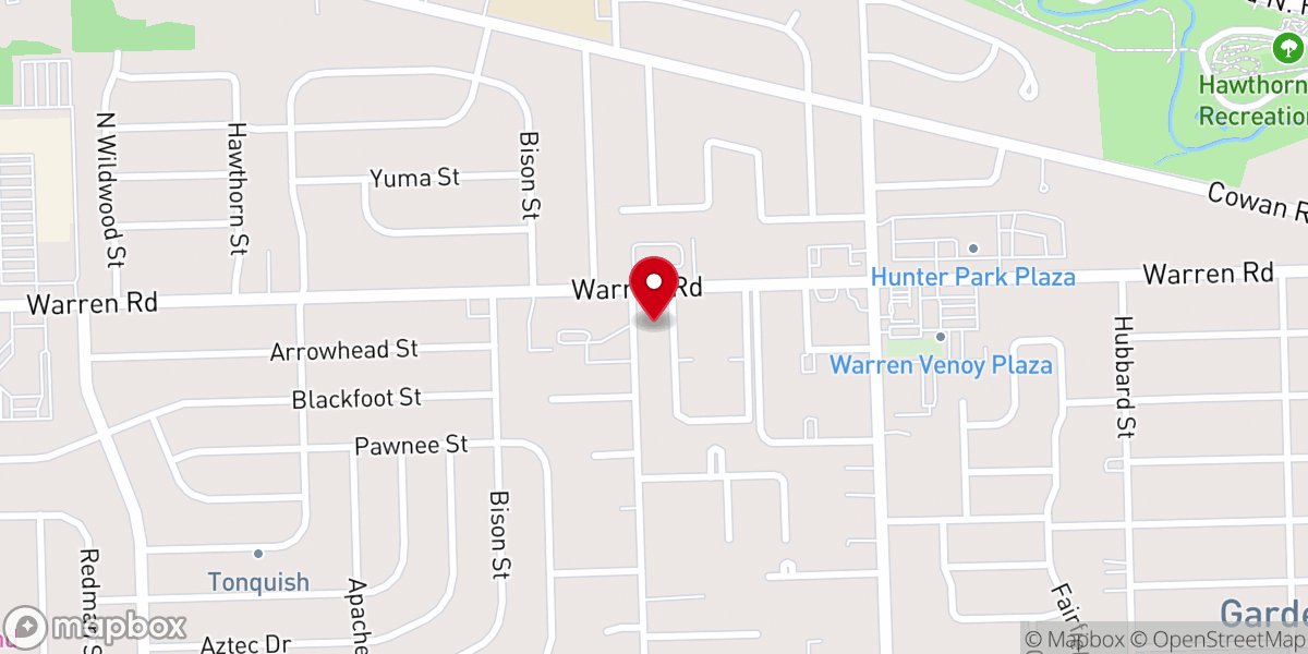 Map showing location of Our Saviour Lutheran Church