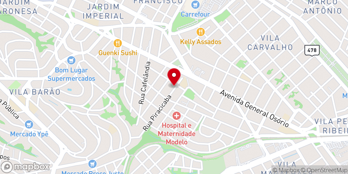 Map showing location of Paróquia São Paulo Apóstolo