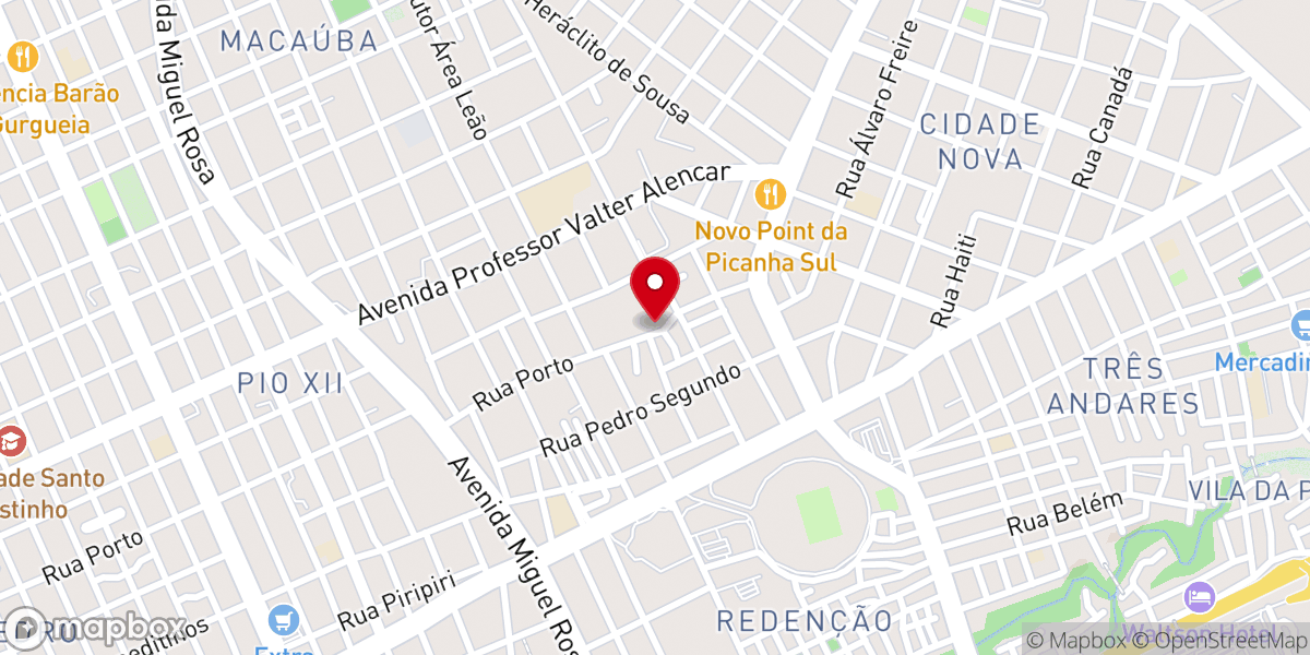 Map showing location of Assembléia de Deus M. Madureira - Templo Central(Sede)
