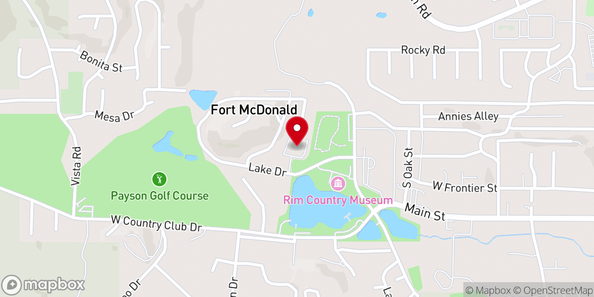 Map showing location of Restoration Church Assemblies of God