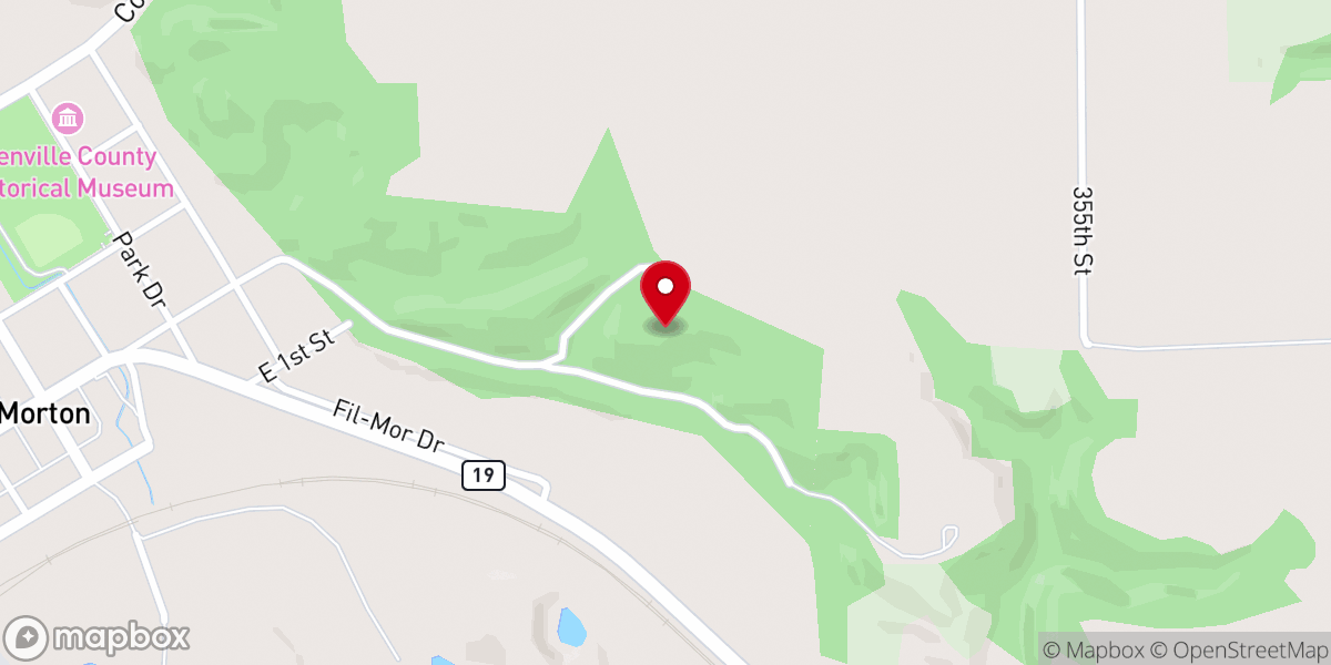Map showing location of Birch Coulee Battle Monument