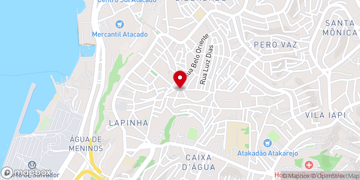 Map showing location of Igreja Pentecostal deus De Milagre