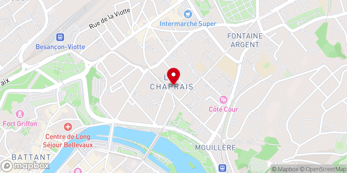 Map showing location of Église du Sacré-Cœur
