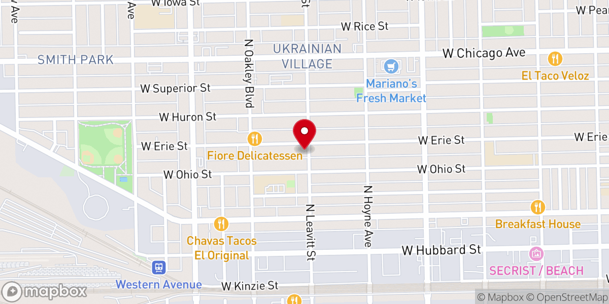 Map showing location of Real Church