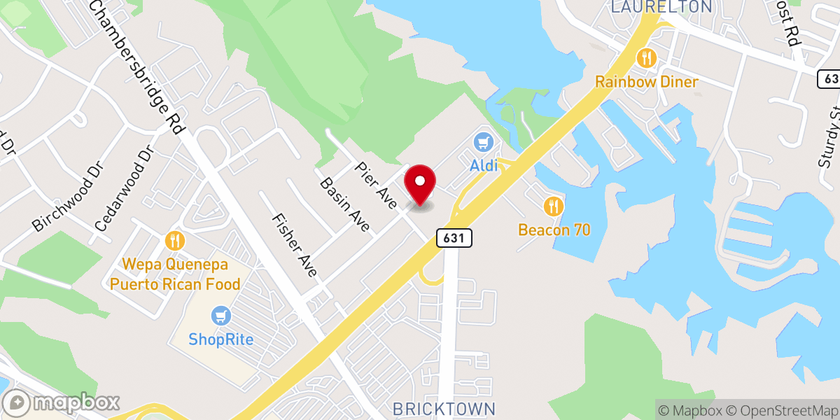 Map showing location of Saint Thomas Lutheran Church