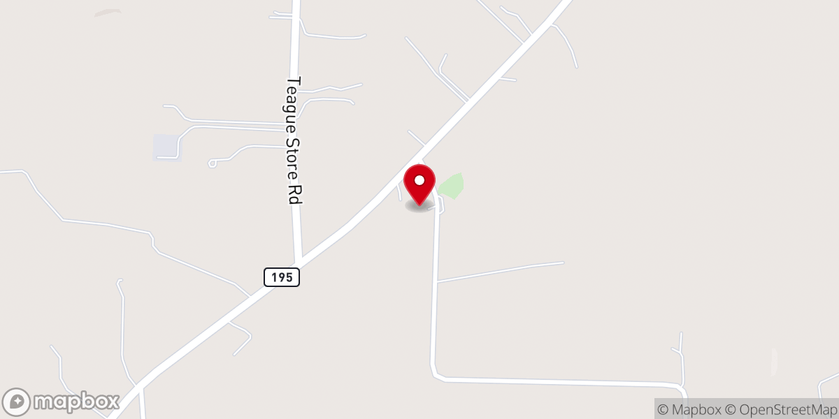 Map showing location of Wesley CME Church
