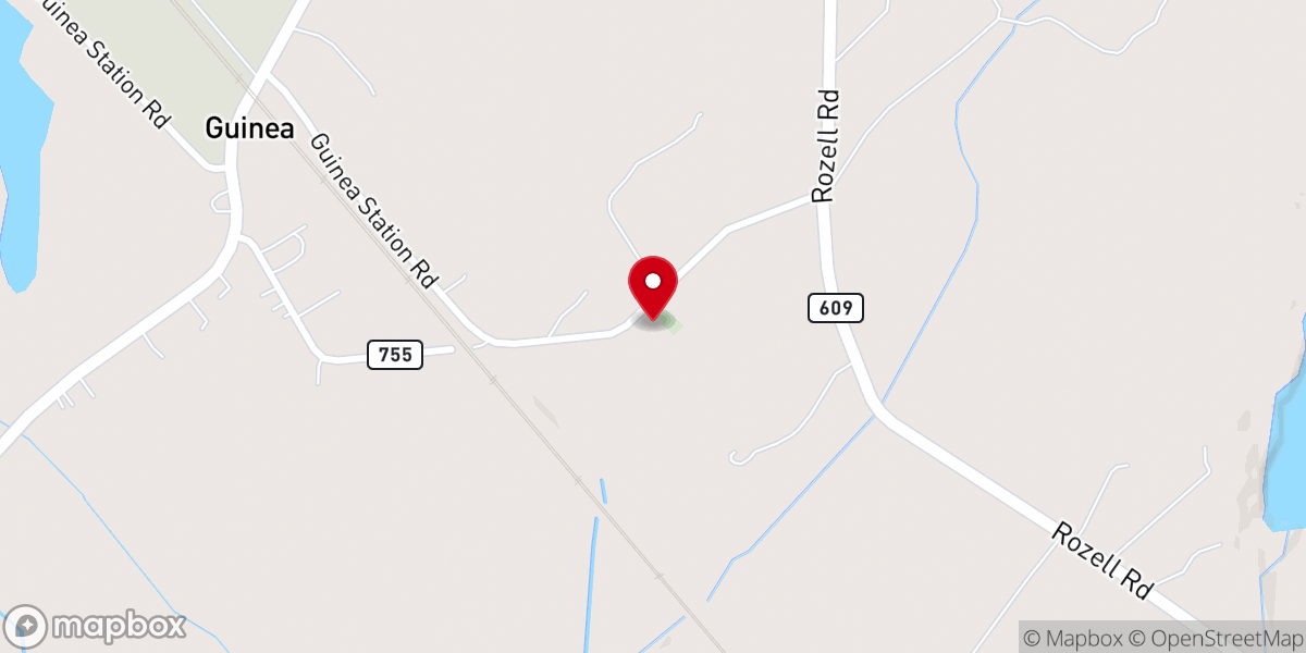 Map showing location of First Baptist Church