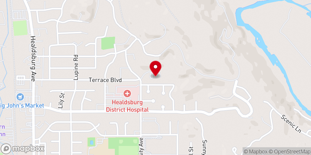 Map showing location of Little Lambs Preschool