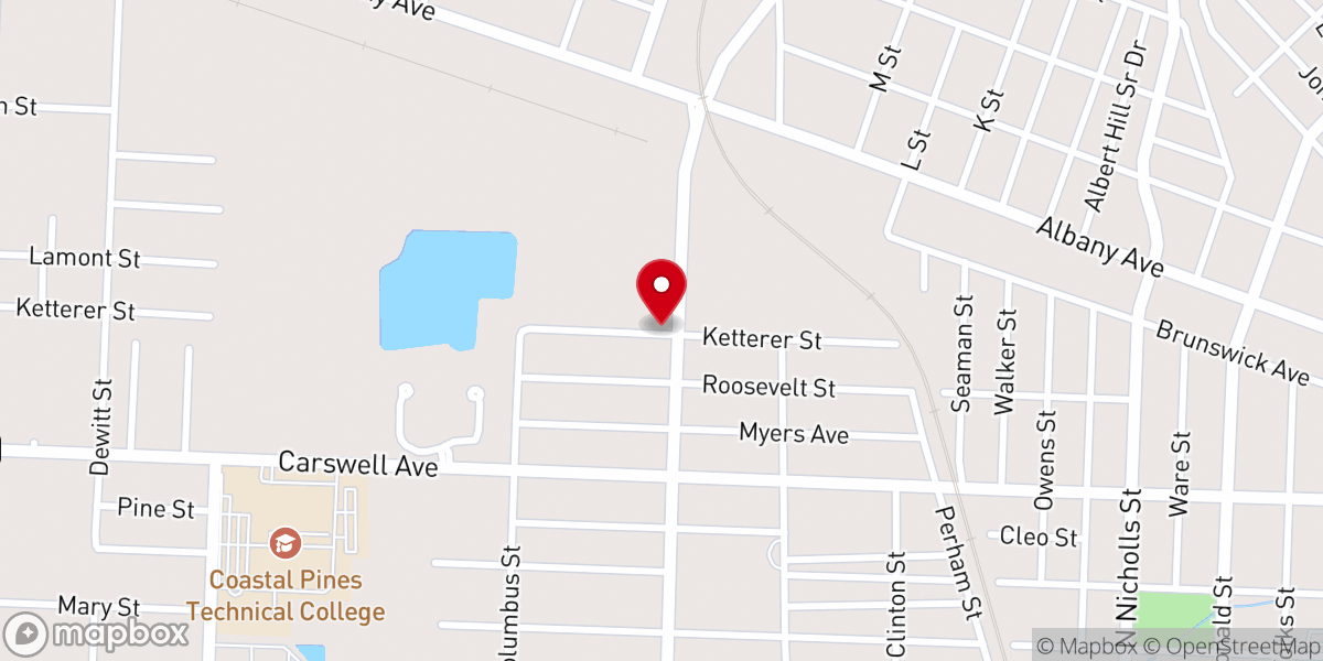 Map showing location of Crossview Church of God