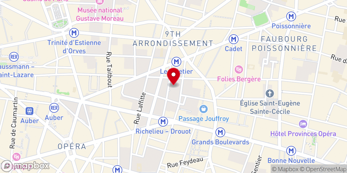 Map showing location of Église de la Rédemption