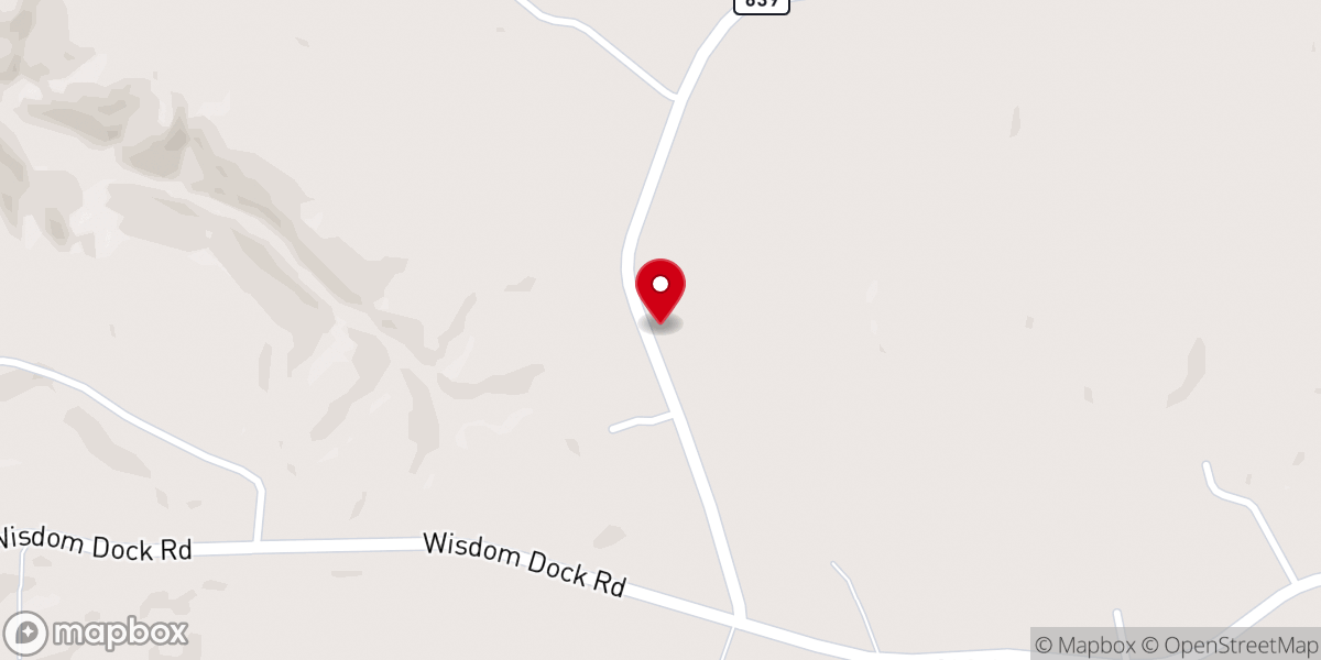 Map showing location of New Bethel Church