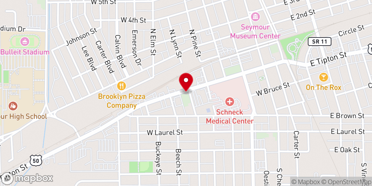 Map showing location of Bethel AME Church