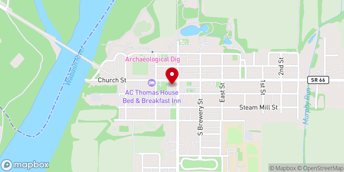 Map showing location of Artefakts