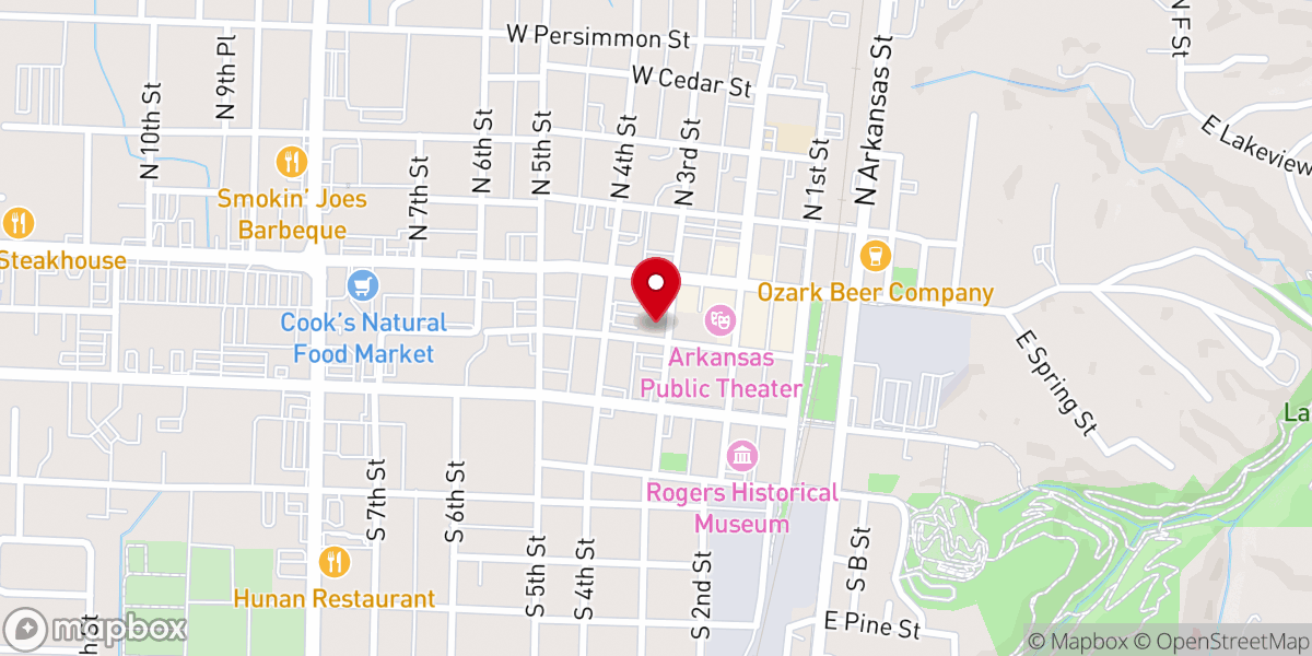 Map showing location of First United Methodist Church