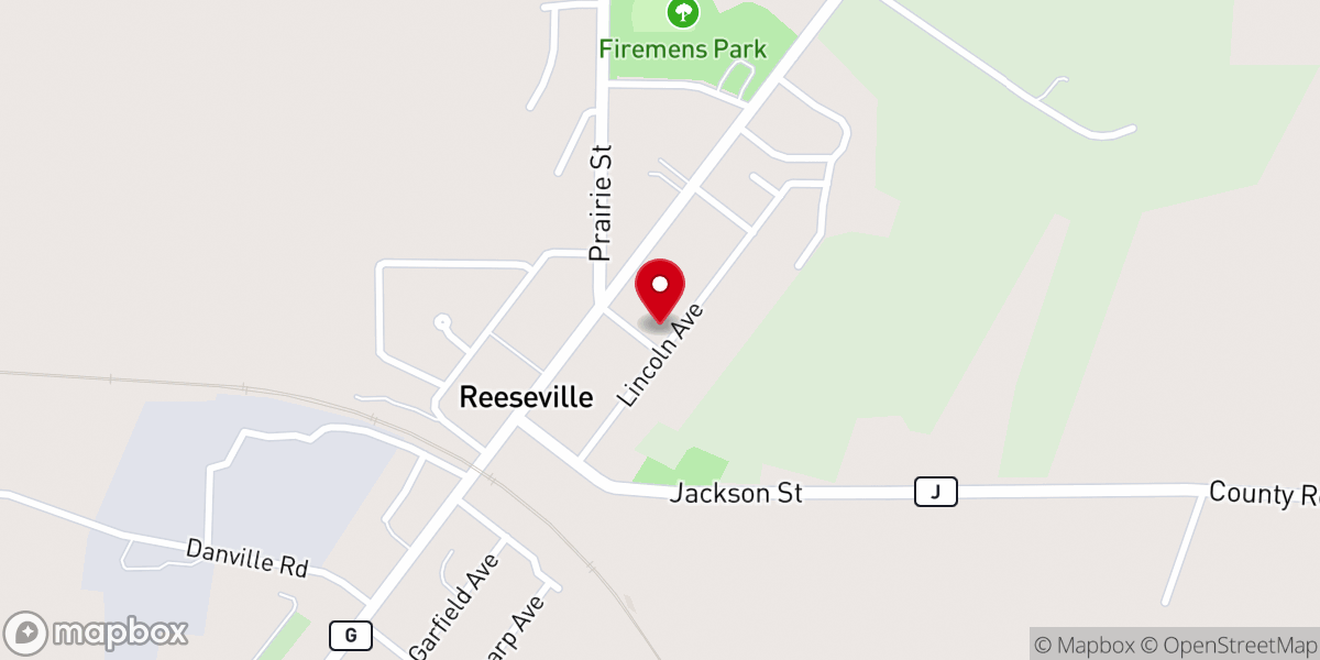 Map showing location of First United Church of Christ