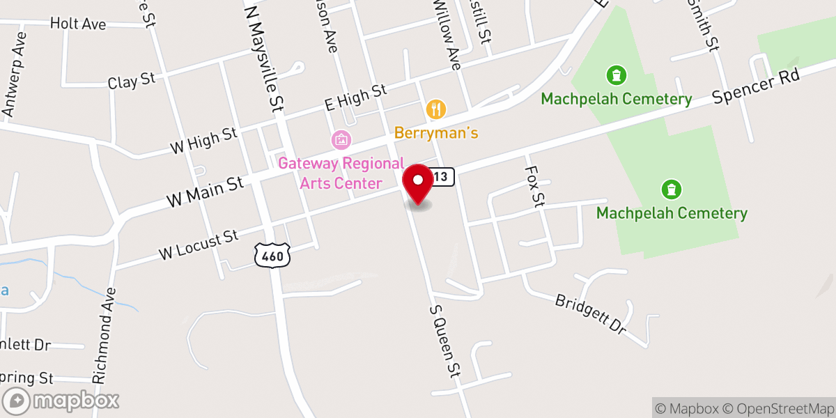 Map showing location of Court Days