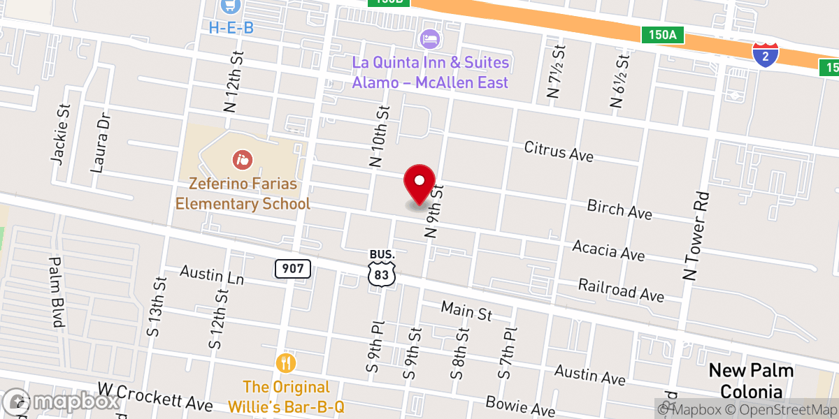 Map showing location of Iglesia Evangelica Maranatha Cristo Viene