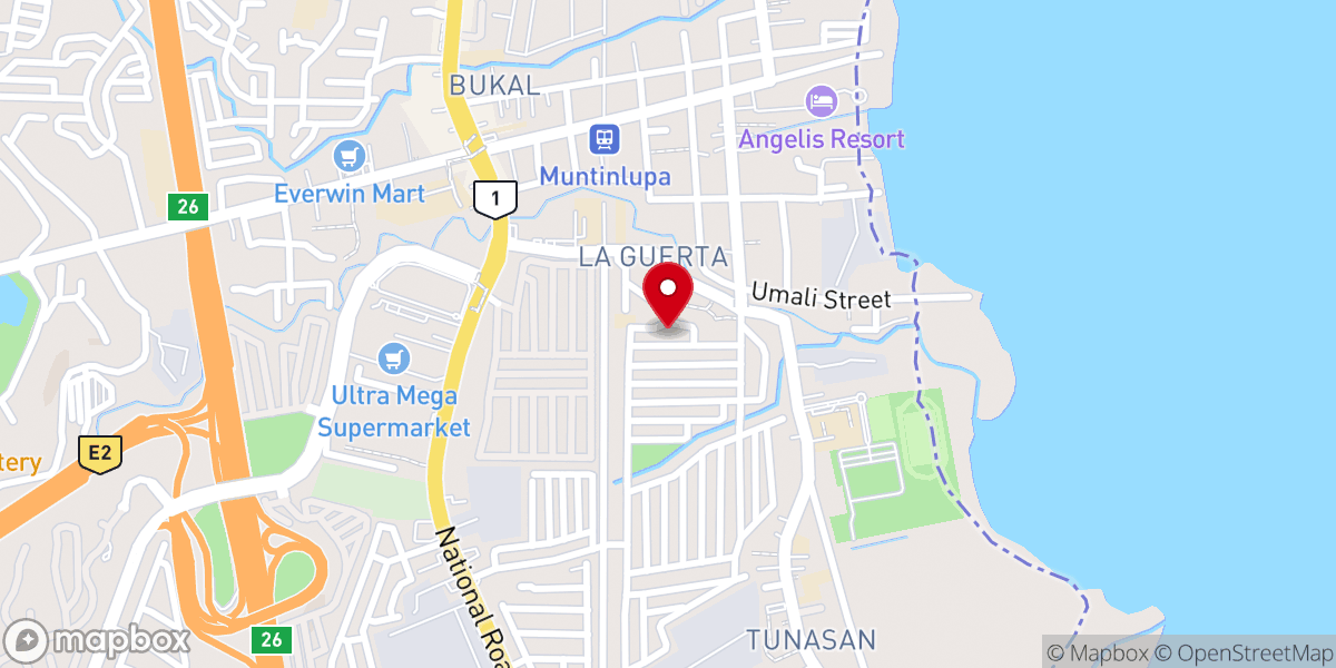 Map showing location of Shining Hope Baptist Church