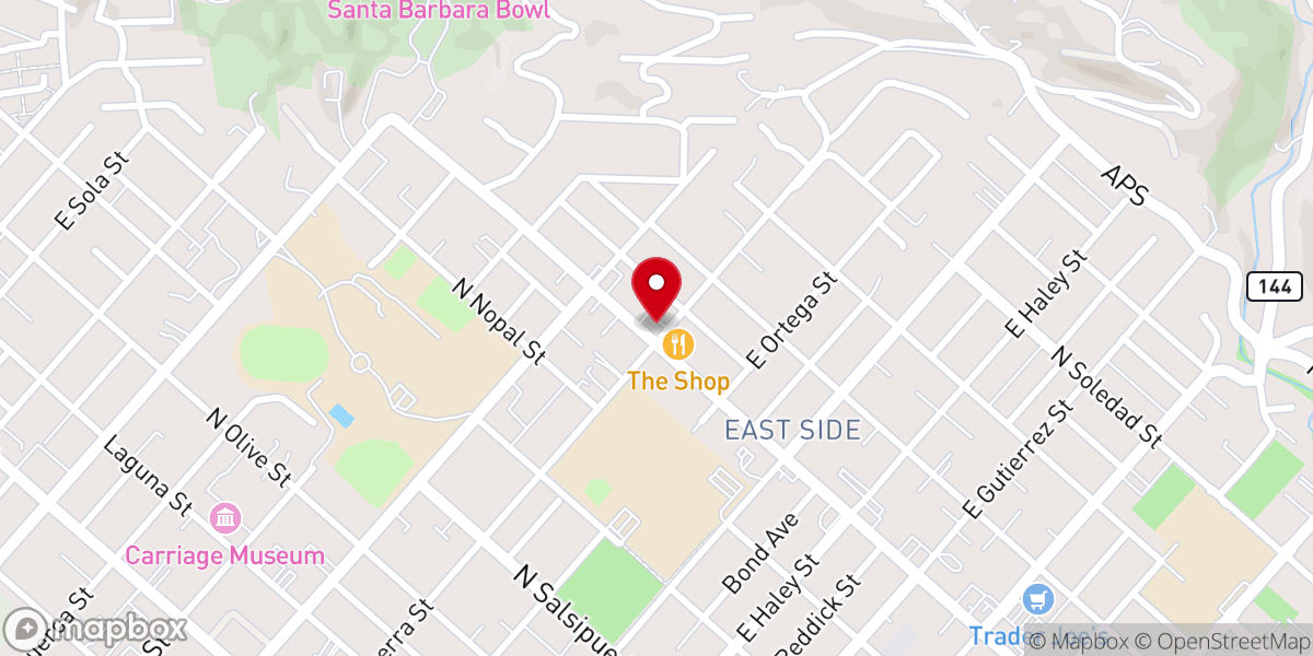 Map showing location of Reality Santa Barbara office