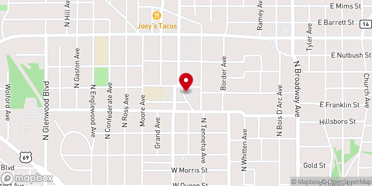 Map showing location of Greater St Mary Baptist Church